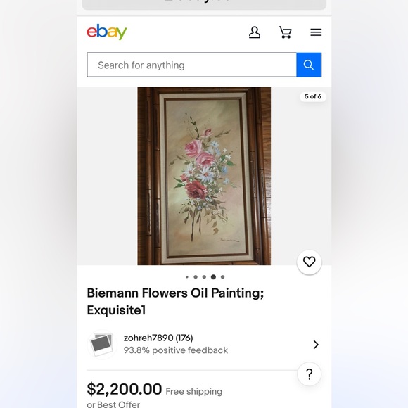 Original Florida artist oil painting by Biwmann - Picture 9 of 9